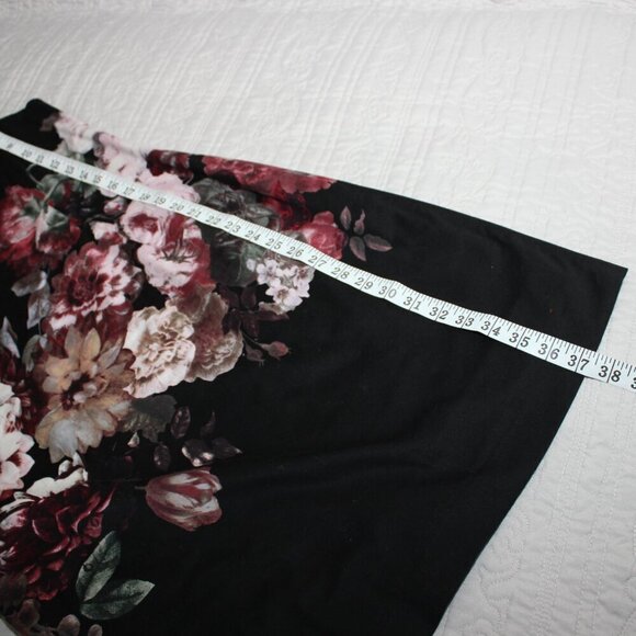 Vivienne Tam Women's Black Floral Print Sleeveless Shift Tank Dress Size 12 - Picture 8 of 8